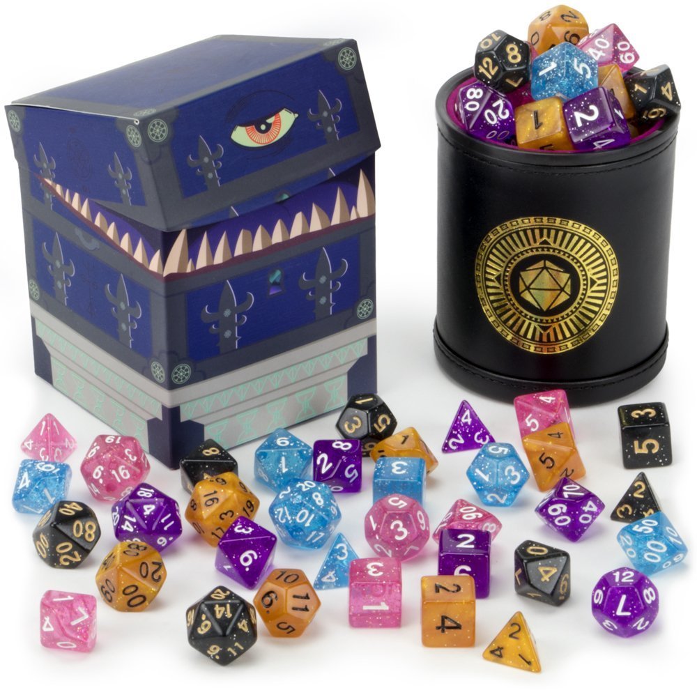 Amazon.com: Wiz Dice Cup of Wonder - 35 Polyhedral DND Dice & Dice